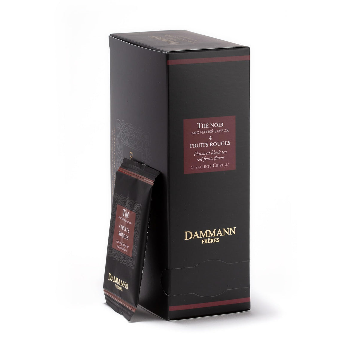 Dammann Freres Satchets, Chai Tea Bags, Premium Gourmet French Black Tea, Blend Ginger, Cinnamon, Cardamom Flavors, Individually Wrapped, 24 Count (Single Pack)
