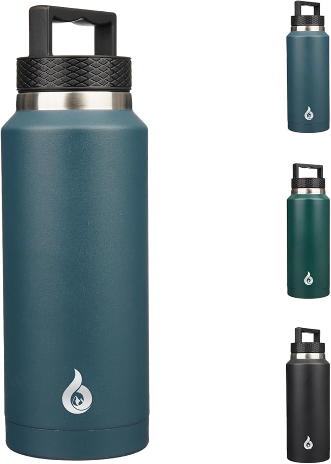 BJPKPK 64oz Insulated Water Bottle, Stainless Steel Vacuum Jug with Handle