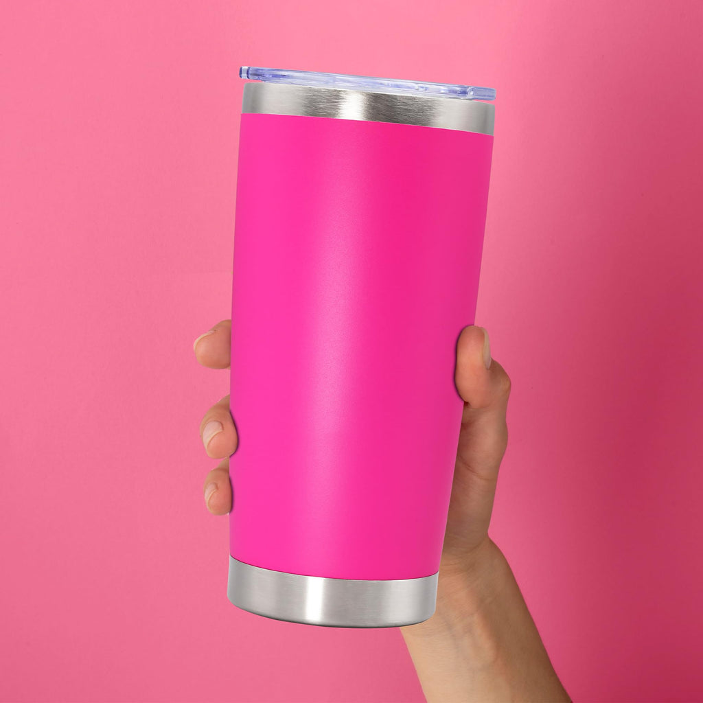 20oz Tumbler Stainless Steel Tumbler Coffee Tumbler with Lid Hot Pink, 1P
