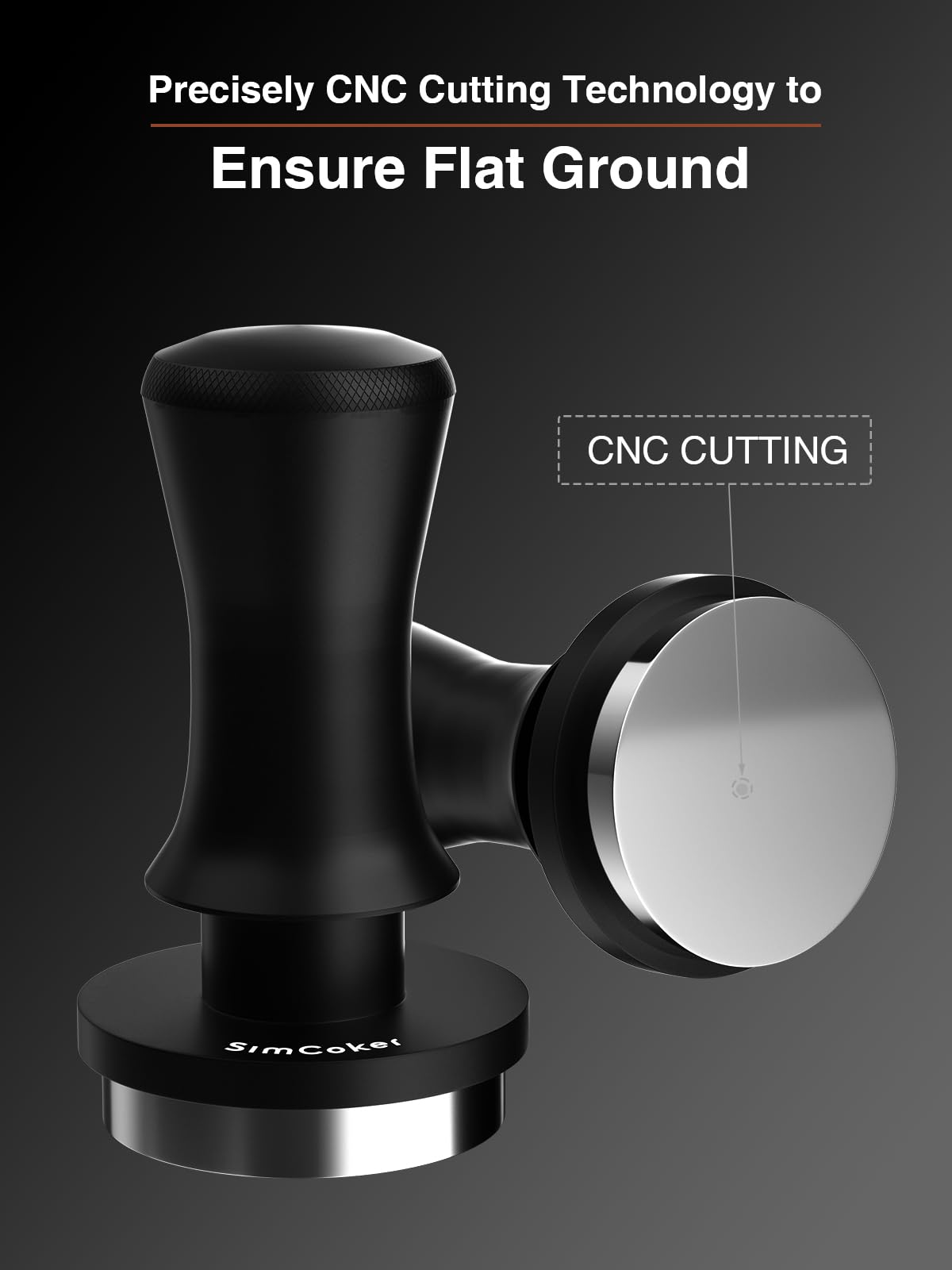 SimCoker Espresso Tamper, 51mm Barista Coffee Tamper with Spring Loaded for Coffee Machine Portafilter,Stainless Steel