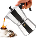 9 Cup Aluminum Moka Pot Classic Stovetop Espresso Coffee Maker 450ml 15oz Coffeemaker Percolator Mocha Pot Greca Coffee Maker Cafe Makers for Italian and Cuban Café Brewing Silver