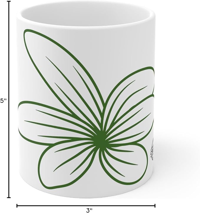 11 OZ Novelty Coffee Mugs - Christmas Gift (Floral Theme)