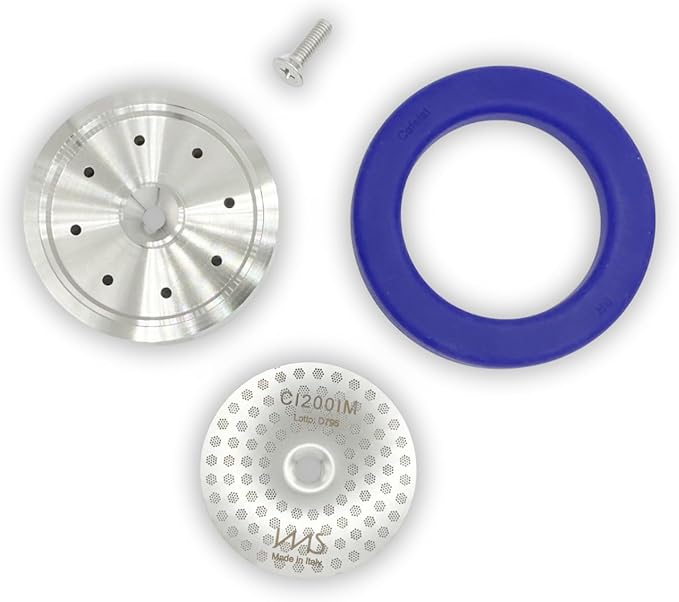 Stainless Steel Precision Kit Compatible with Dual Boiler Breville, Sage. IMS Precision Screen, Shower Holder, Silicone Gasket. Fits Oracle, Oracle Touch, Dual Boiler. Doesn't fit JET or 54mm models