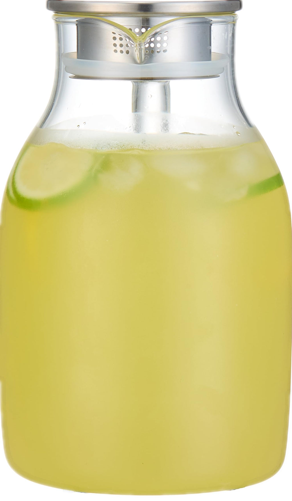 Karafu 68 Oz Borosilicate Glass Pitcher with Lid, Hot Cold Water Tea Jug