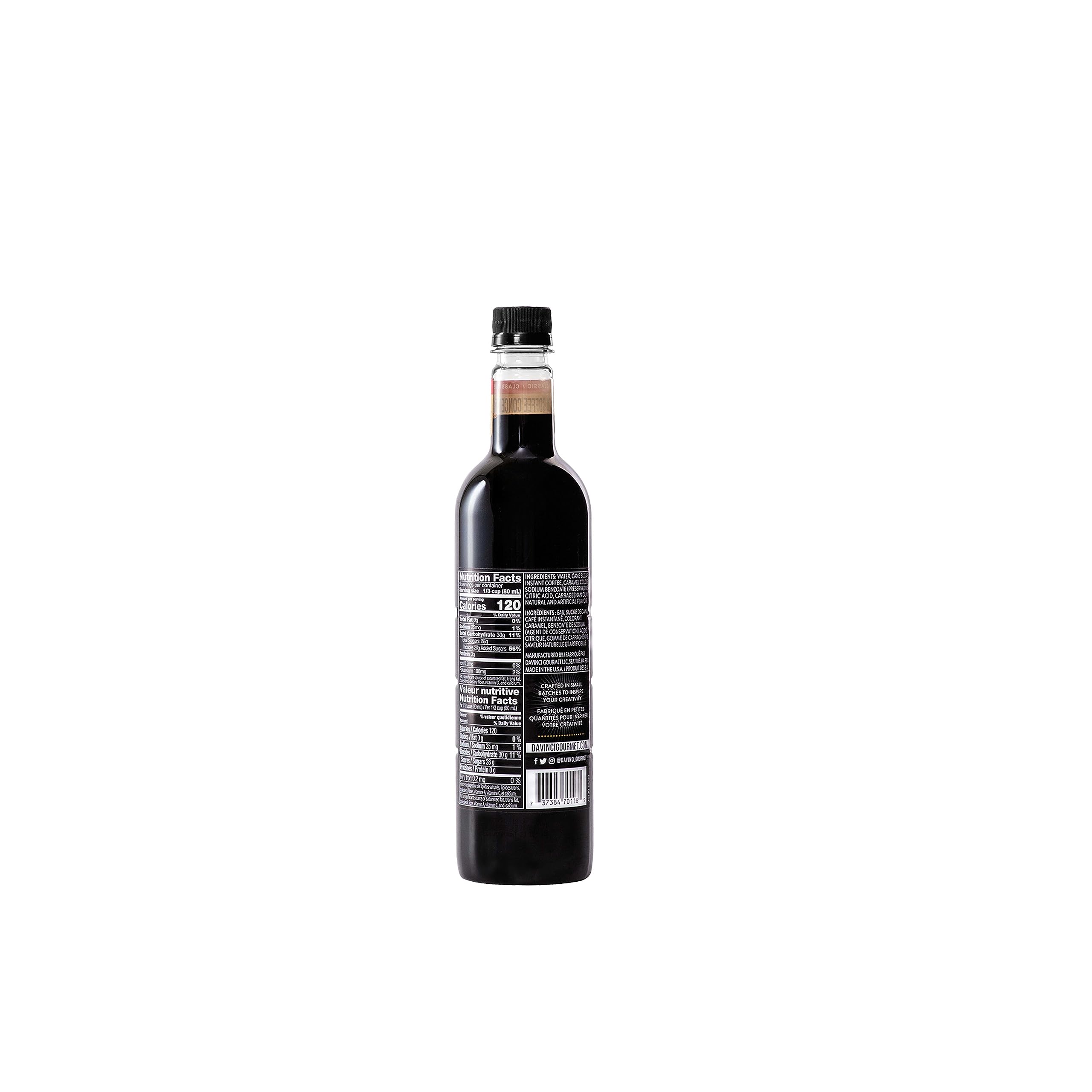 DaVinci Gourmet Classic Iced Coffee Concentrate Syrup, 25.4 Fluid Ounces (Pack of 4)
