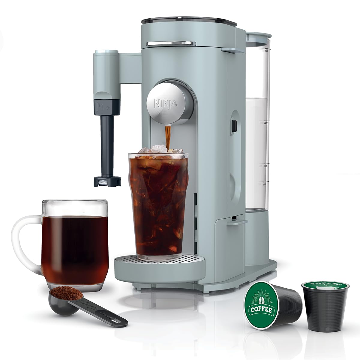 Ninja Pods & Grounds Coffee Maker, K-Cup Compatible, Sage Green, PB051SG