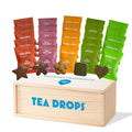 Tea Drops Tea Gift Set - 9-Flavor Sampler Assortment, Bagless Organic Loose Leaf Tea, Microplastic-Free, Mother's Day Tea Gift, Birthday Gift for Women, Hostess Gift