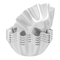 Kichvoe 6Pcs Tart Molds, Aluminum Mini Flan Molds 2.75x3x1.18inch