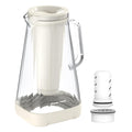 GLACIER FRESH 10 - Cup Purela Glass Water Pitcher With 2 Filters, White