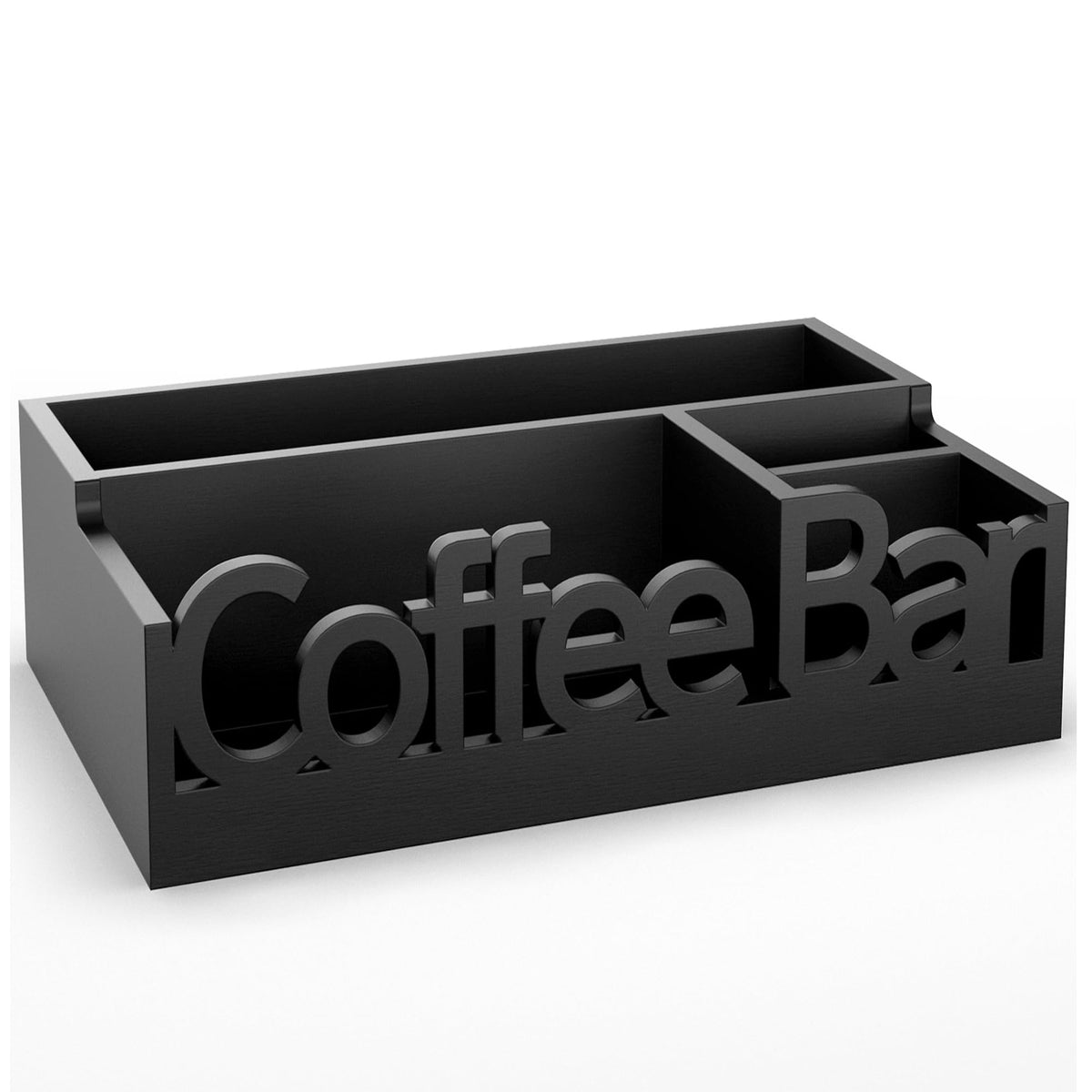 Acrylic Coffee Bar Station, Countertop Snack Tea Organizer & Condiment Tray