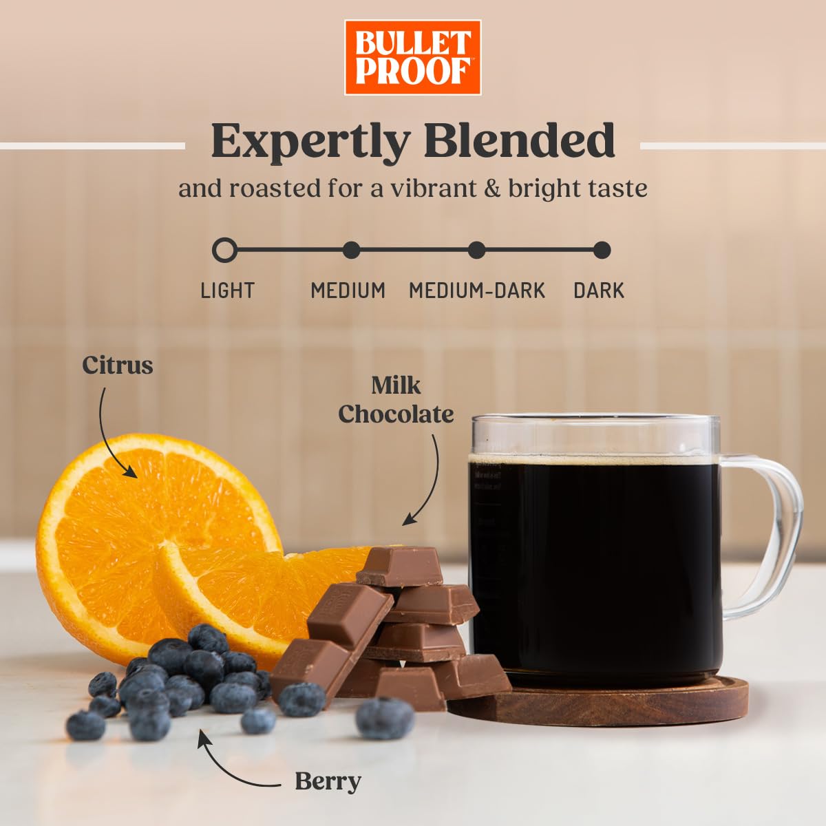 Bulletproof Breakfast Blend Light Roast Whole Bean Coffee, 12 oz