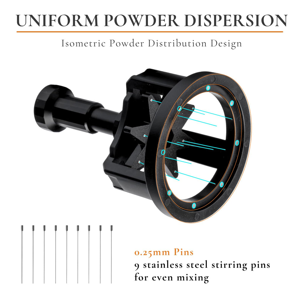 Vandroop Rotary WDT Tool 54mm, Semi-Automatic Espresso Distribution Tool