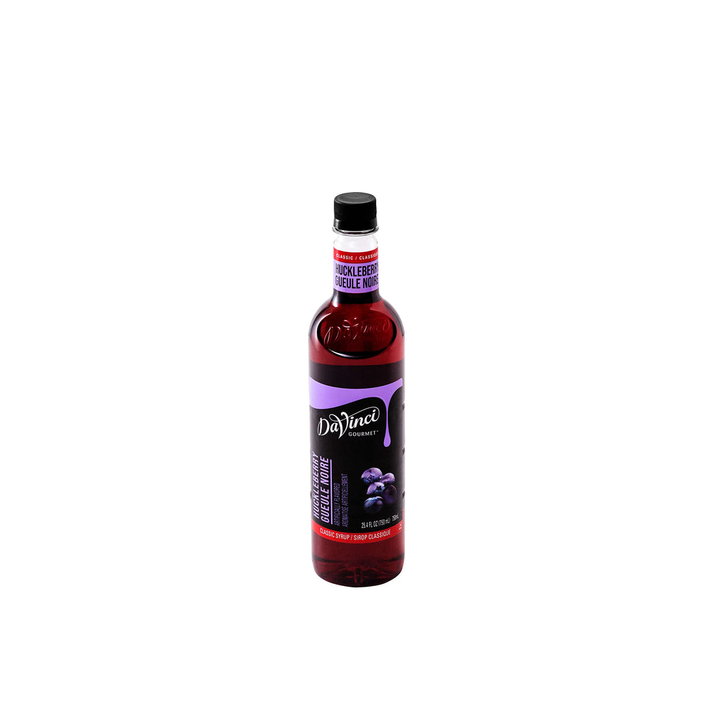 DaVinci Gourmet Classic Huckleberry Syrup, 25.4 Fluid Ounces (Pack of 4)