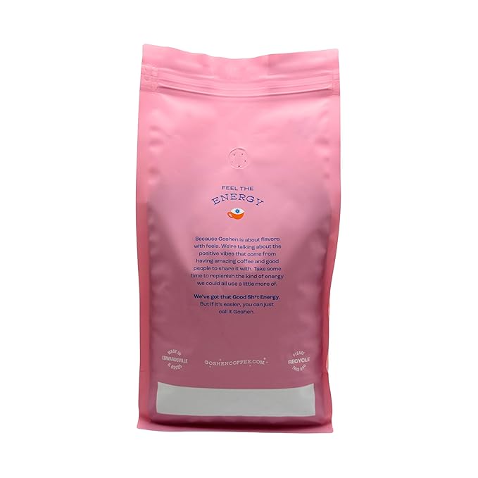 Goshen Coffee Roasters Whole Bean Bright Eyed Breakfast Blend | Light Roast, Brewed or Espresso | Award-Winning - Natural and Washed | Vibrant, Almond, Brown Sugar Flavors | 5 lb Bag