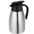 WYHVAND Thermal Coffee Carafe, 51 oz, Leakproof Push-Button Lid, Silver