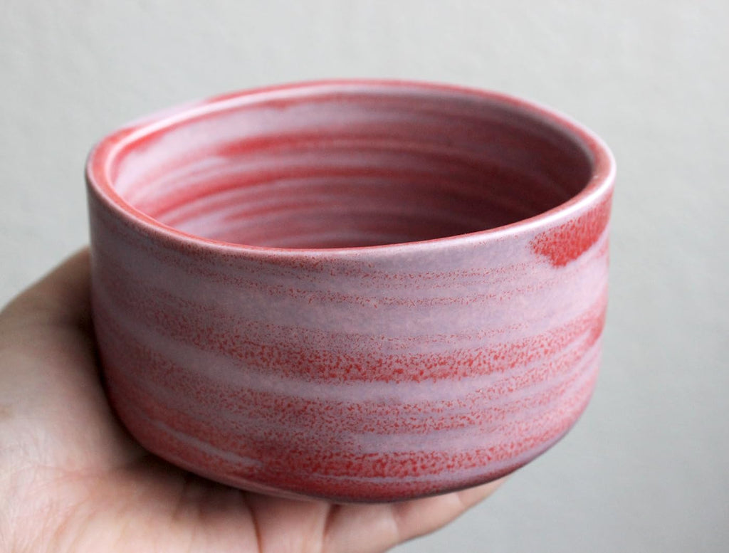 Waraku Fuuka Japanese Traditional Handcrafted Matcha Chawan Tea Bowl Cup Ceremony Tableware Pottery (Guren)