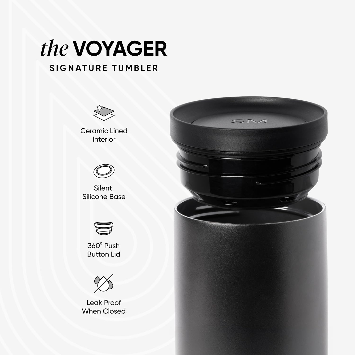 Simple Modern Insulated Travel Coffee Mug 360° Lid | 16oz | Blue