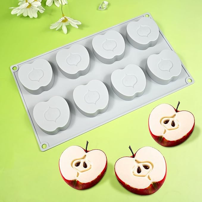 mostsom Appple Shaped Mousse Silicone Molds Chocolate Cake Mould Dessert Baking Form Cake Decorating Tools (G_ Appple)