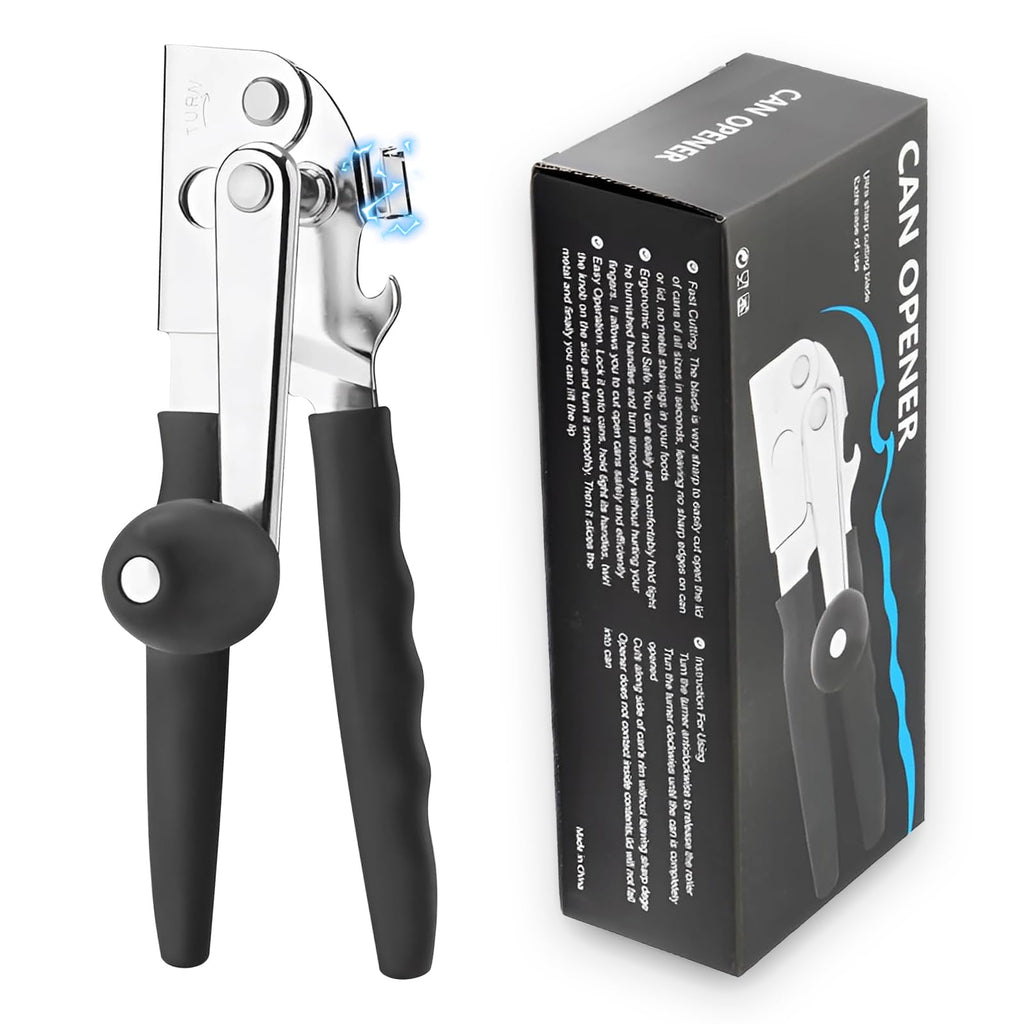 AGIgear Manual Heavy Duty Crank Commercial Can Opener Cozy Long Handles