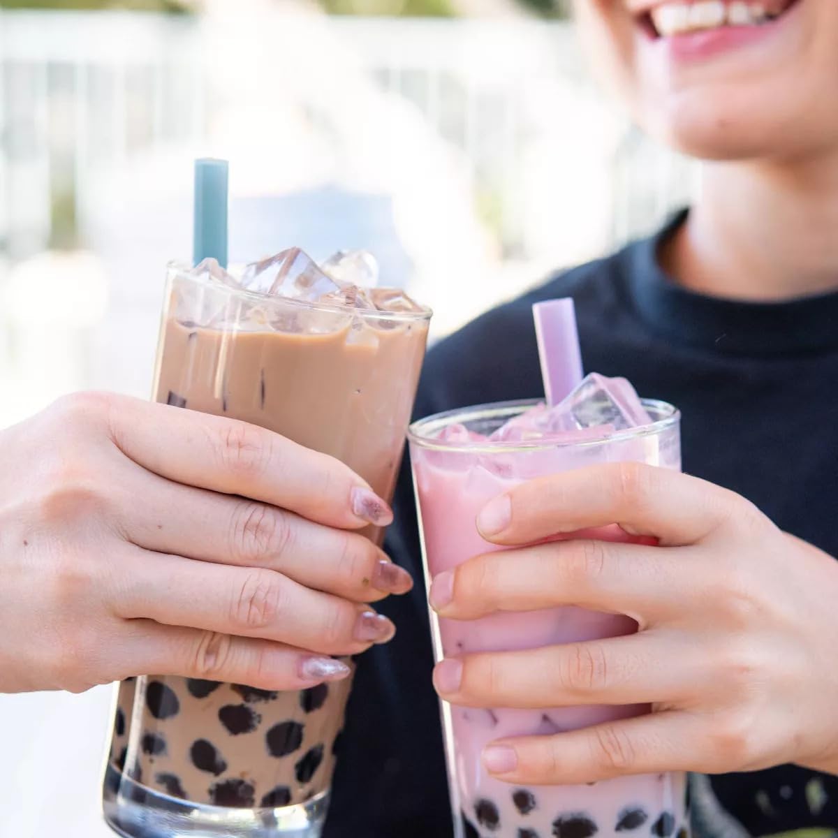 YULU FOODS Instant Bubble Pearl Classic Milk Tea Kit with Authentic Brown Sugar Tapioca Pearls, Ready in Under One Minute, Paper Straws Included – 3 Servings