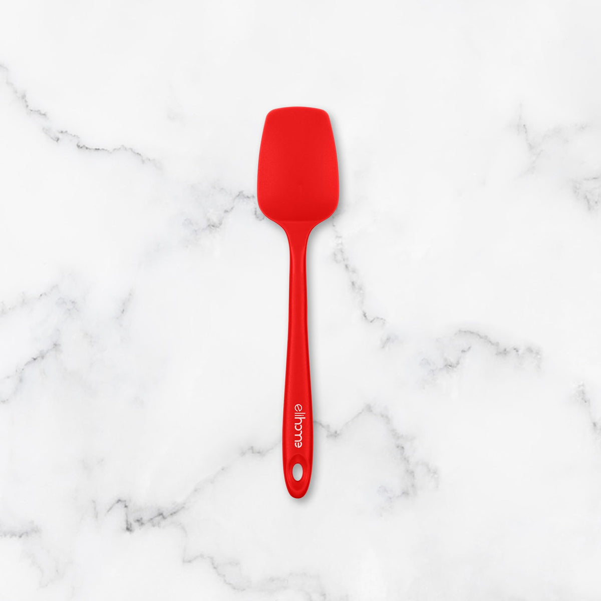 Elihome Skinny Silicone Spoonula - Non-Stick Heat Resistant Silicone Scraper Spatula for Mixing, Serving, Scraping, Stirring, and More - 11 Inch, Dark Grey