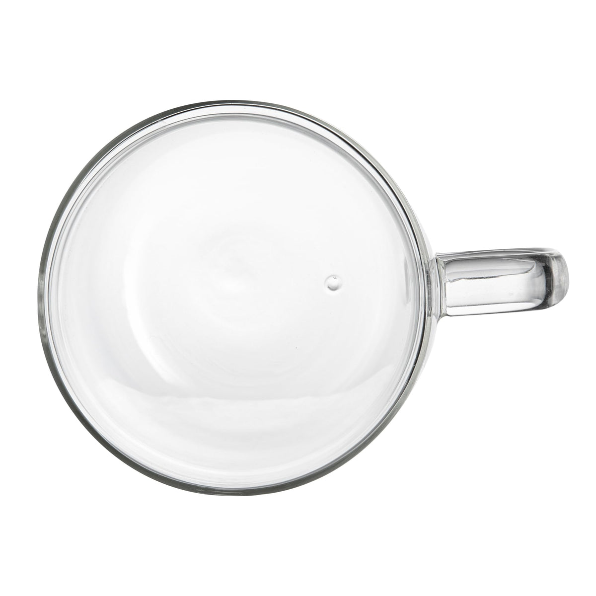 Restaurantware 17 oz Professional Glass Coffee Mug, 2 Pack