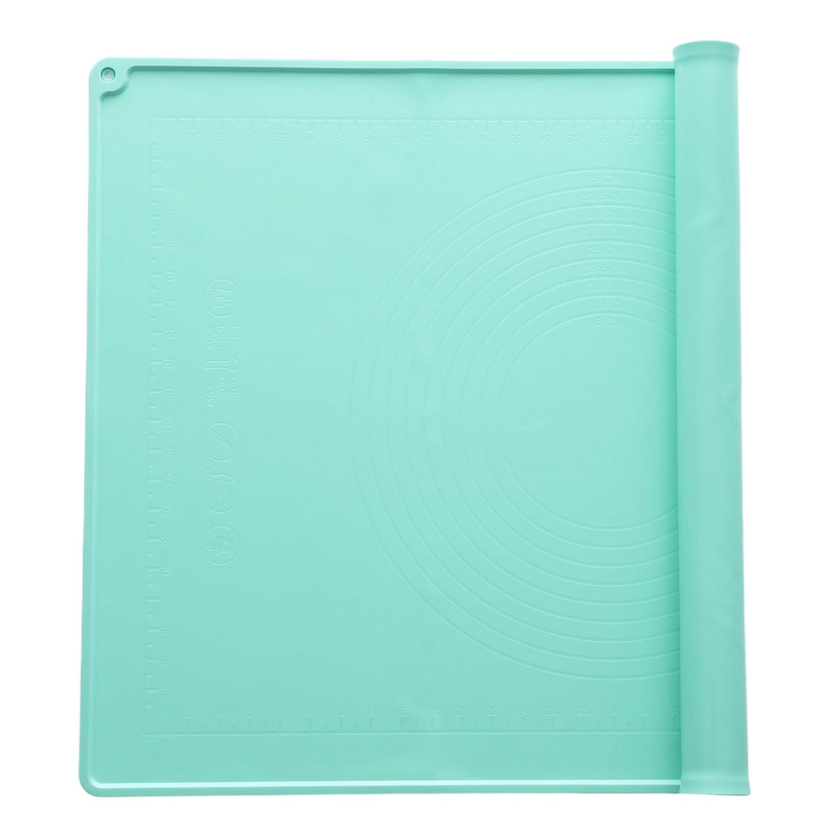 uxcell Silicone Pastry Mat, 19.7" x 15.8" Silicone Baking Mat with Measurements, Non-Stick Dough Rolling Mat for Making Pastry Cookies Bread Pizza Pink