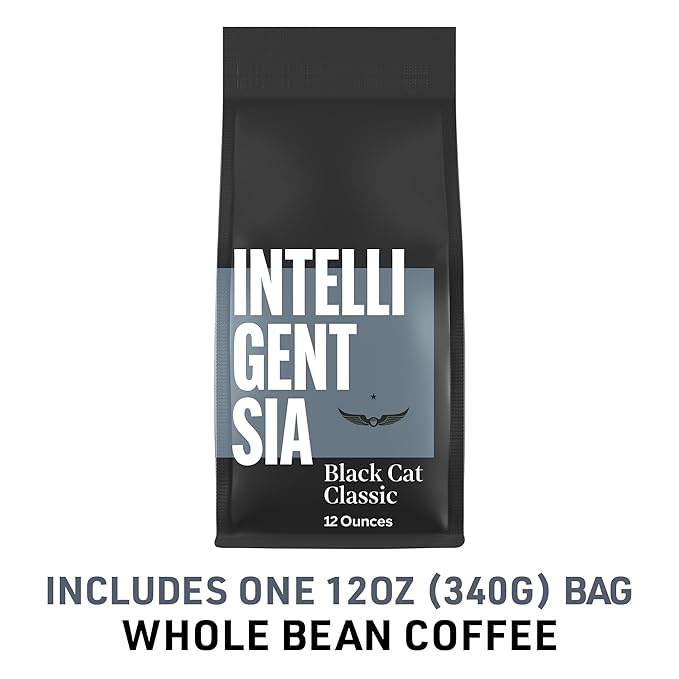Intelligentsia Coffee, Light Roast Whole Bean Coffee - Black Cat Classic Espresso 12 Ounce Bag