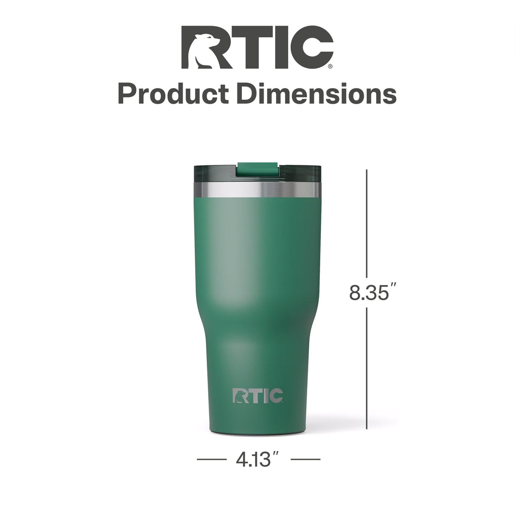 RTIC 30oz Essential Tumbler with Lid, Ceramic Lined, Pine Tree