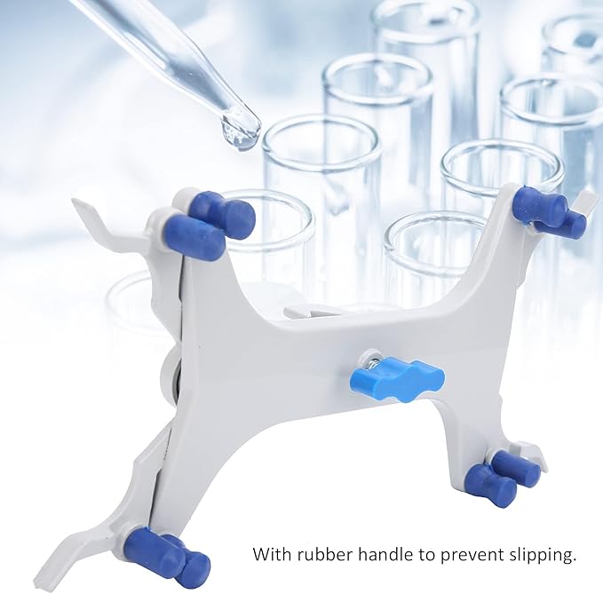 Burette Clamp Dual Holder, Aluminum Rubber Grip 24.6 cm