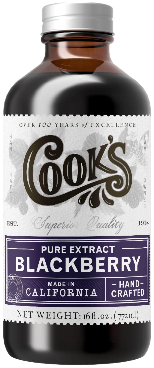 Cook's Pure Blackberry Extract for Baking & Cooking, 16 oz