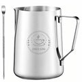 8oz Milk Frothing Pitcher, Stainless Steel Espresso Steamer Frother Cup