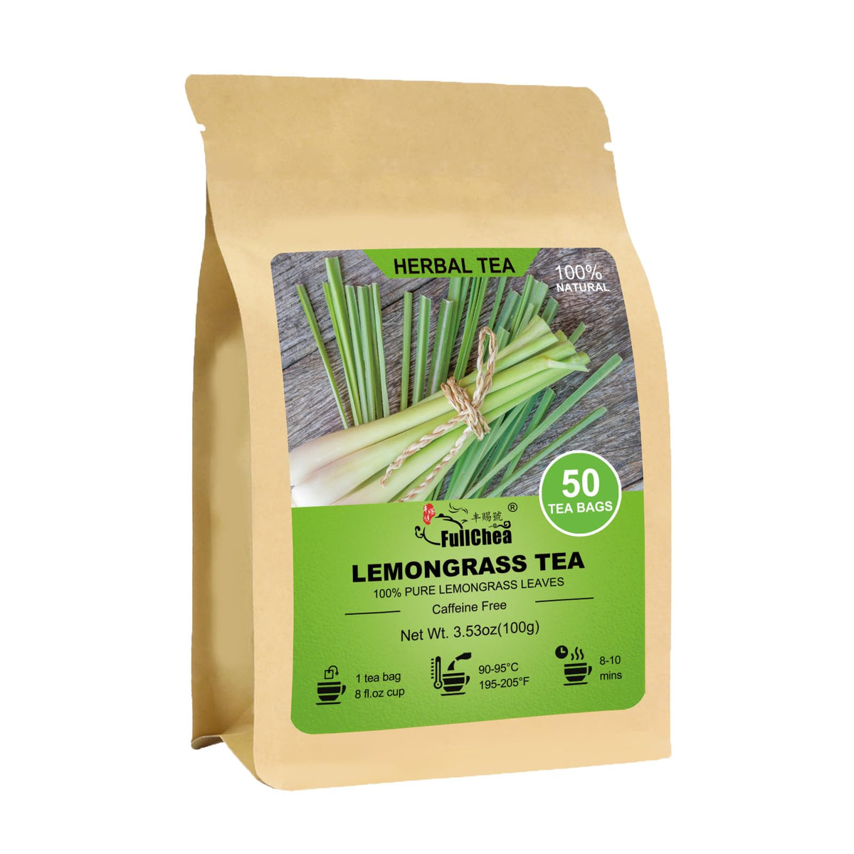 FullChea - Turmeric Ginger Cinnamon Tea Bags, 120 Count, Dried Herbal Blend