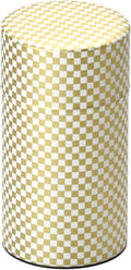 Japanese Pokkan Coffee Spice Tea Tin Canister Washi Paper Storage with Lid 7.05 oz Capacity (Kenran Ichimatsu)