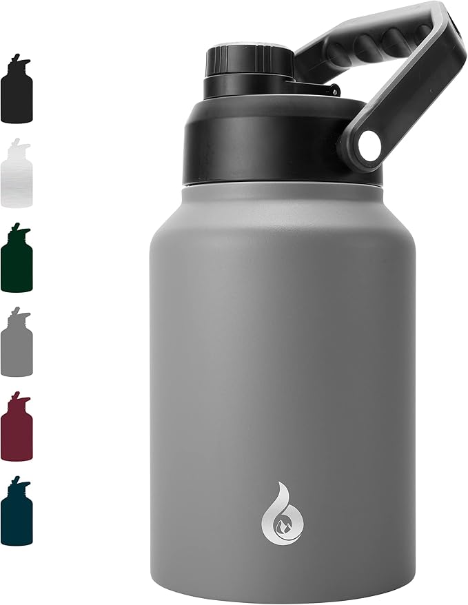 BJPKPK 64oz Insulated Water Bottle, Stainless Steel Vacuum Jug with Handle