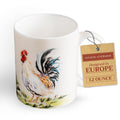 Maison d' Hermine Coffee Mug with Handles Tea Cups (12 Ounce, Pack of 1)