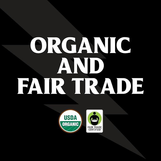 Death Wish Coffee Whole Bean Dark Roast - USA Organic Coffee Beans - Fair Trade Arabica & Robusta Coffee Beans - Dark Roast Coffee Beans (80 oz.)