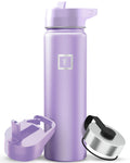 IRON °FLASK 22 oz Wide Mouth Water Bottle with 3 Lids