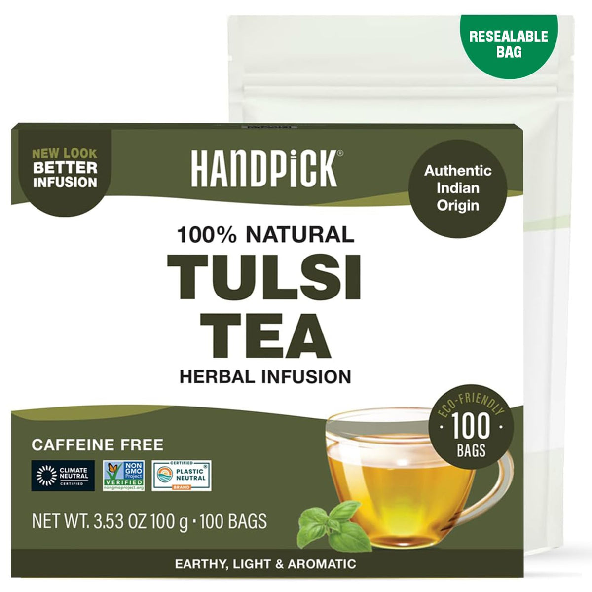 HANDPICK Fennel Tea (100 Teabags) Authentic Indian Origin Natural Grown