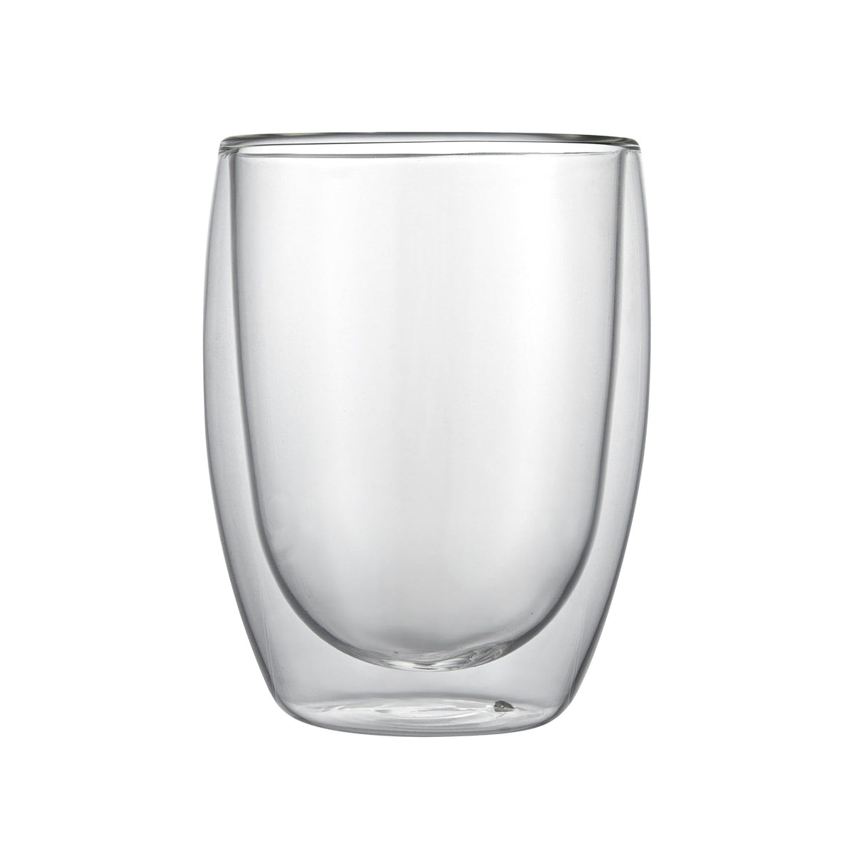Restaurantware Glass Espresso Cups 5 Count 12 Ounces Borosilicate Double Wall Glass Coffee Mugs Insulated Clear Tea Drinkware for Hot or Cold Beverages
