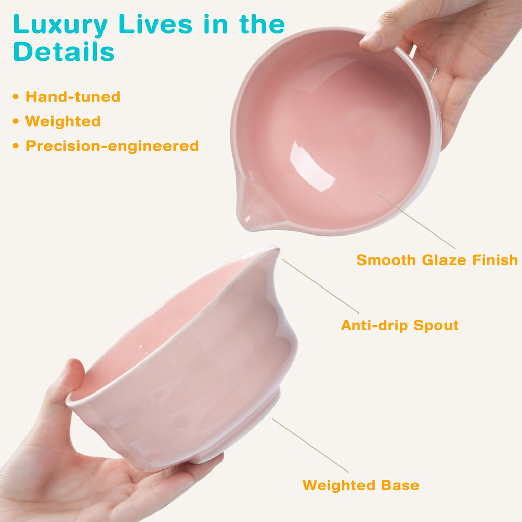 Matchamantra Premium Matcha Ceremony Set – Complete 9-Pcs Ritual Kit – Presented in Luxury Magnetic Gift Box, Perfect for Gifting or Self-Care (Sakura Pink)