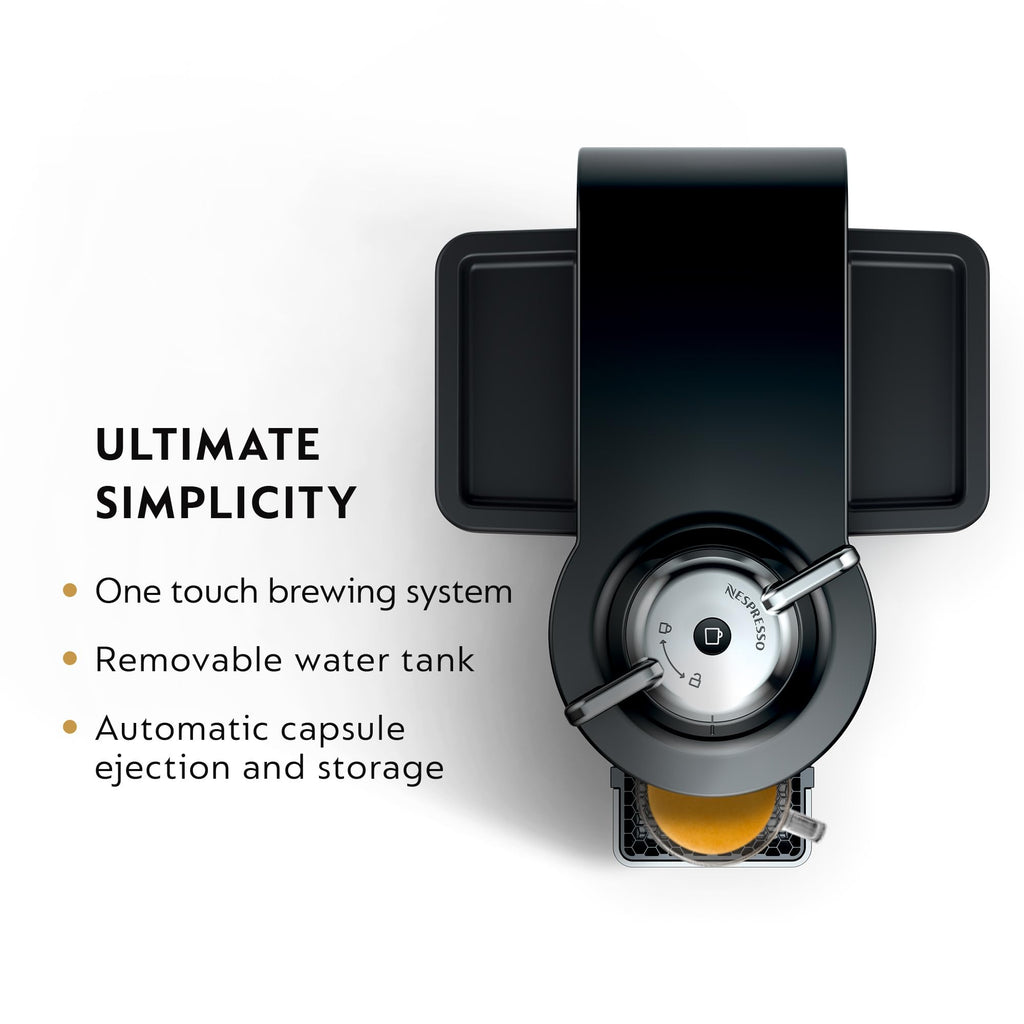 Nespresso Vertuo Coffee and Espresso Machine by De'Longhi, Piano Black