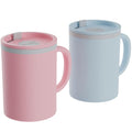 Copco Iconic Desk Mug 16 Oz - Light Blue/Pink, Set of 2
