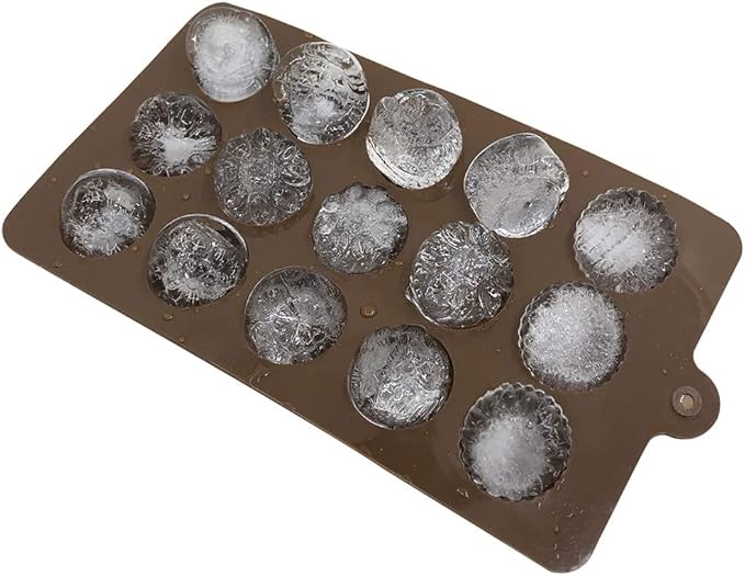 4 Pack Flower Shape Silicone Molds Chocolate Candy Mold, DanziX Silicone Mold for Wedding,Festival, Parties, DIY Enthusiasts-15 Cavity