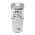 RTIC 30oz Essential Tumbler with Lid, Ceramic Lined, White