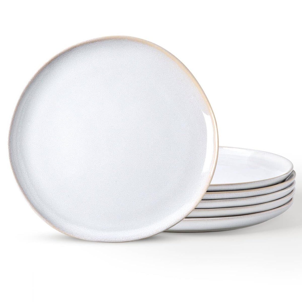 AmorArc Ceramic Dinner Plates Set of 6, 10.5 Inch Stoneware Plates Set