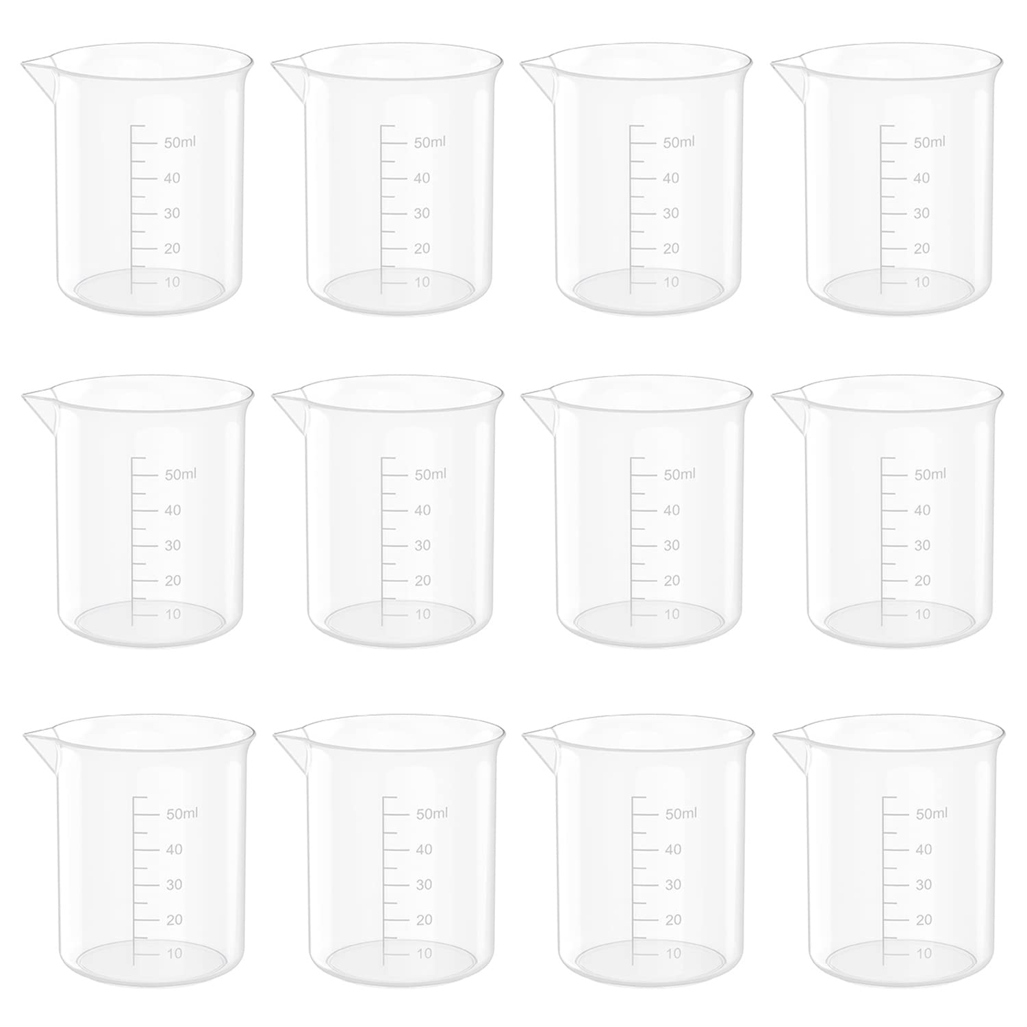 12 Pcs 17 Oz Transparent Experiment Measuring Cup