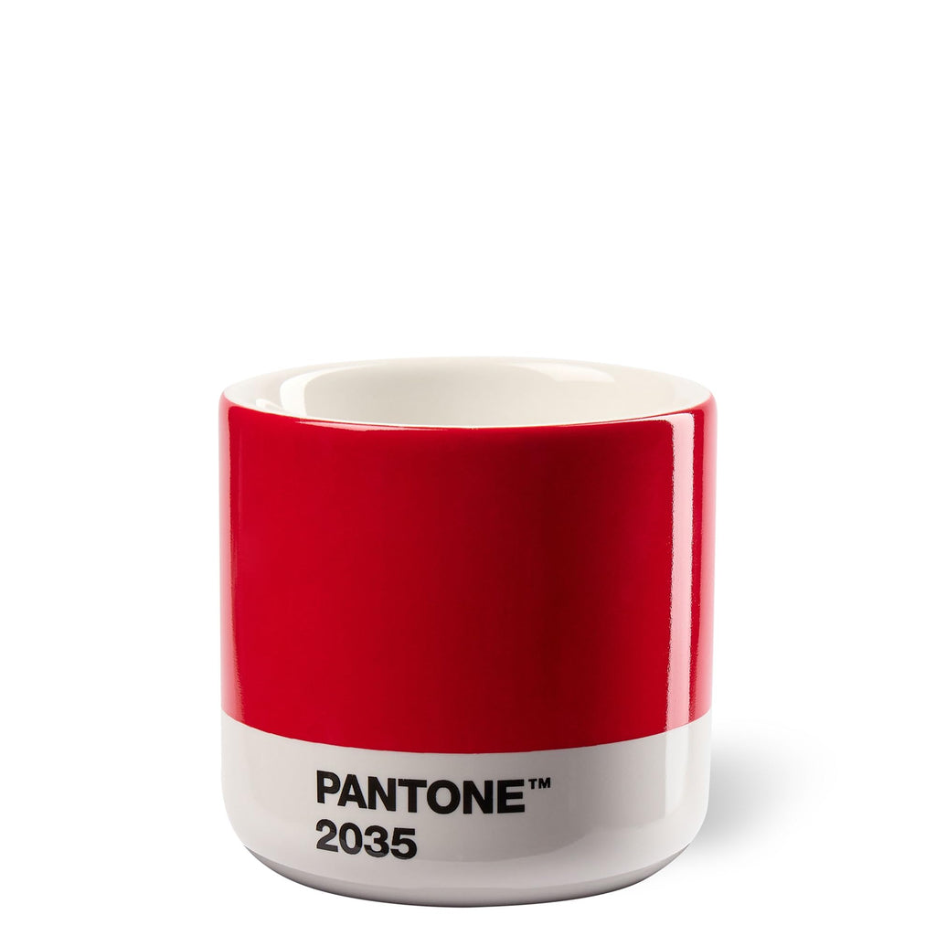 Copenhagen Design Pantone Macchiato Cup - Coffee, Latte, Macchiato Mug - 3.34oz/100ml, Red 2035