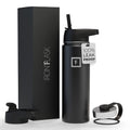 IRON °FLASK 24 oz Wide Mouth Water Bottle with Straw