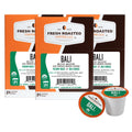 Fresh Roasted Coffee, Organic Bali Blue Moon K-Cup Pods for Keurig Brewers, Medium Roast, USDA Organic, Kosher, 24 Count (Pack of 3)